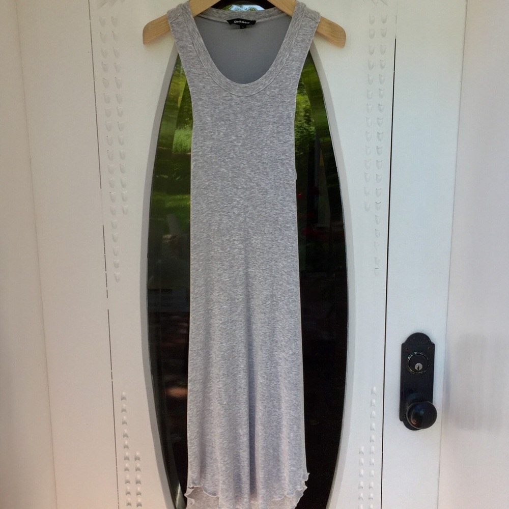 Posh Shop Stretched Ribbed Knit Grey Size Large